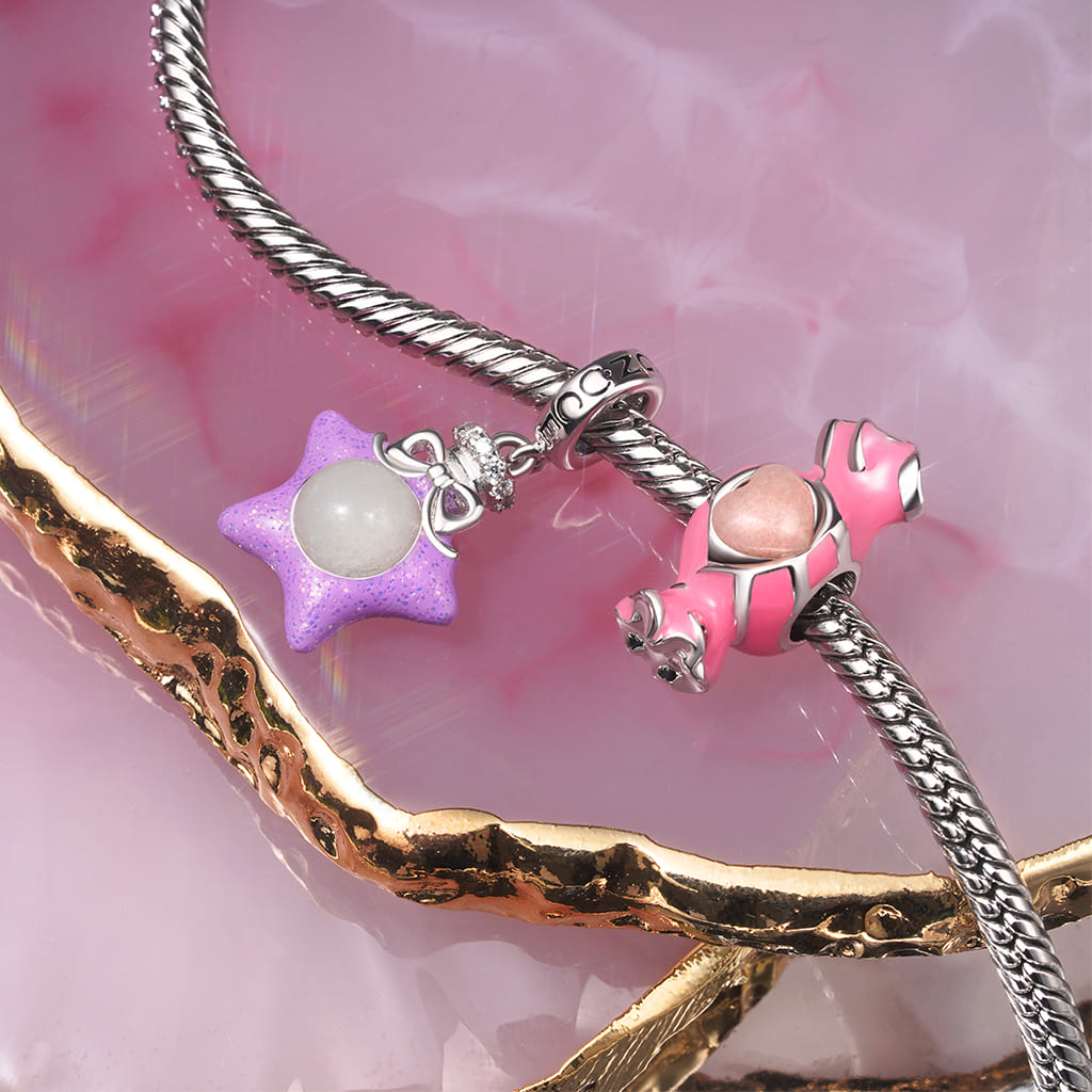 幸運許願瓶星星吊墜 image number 3