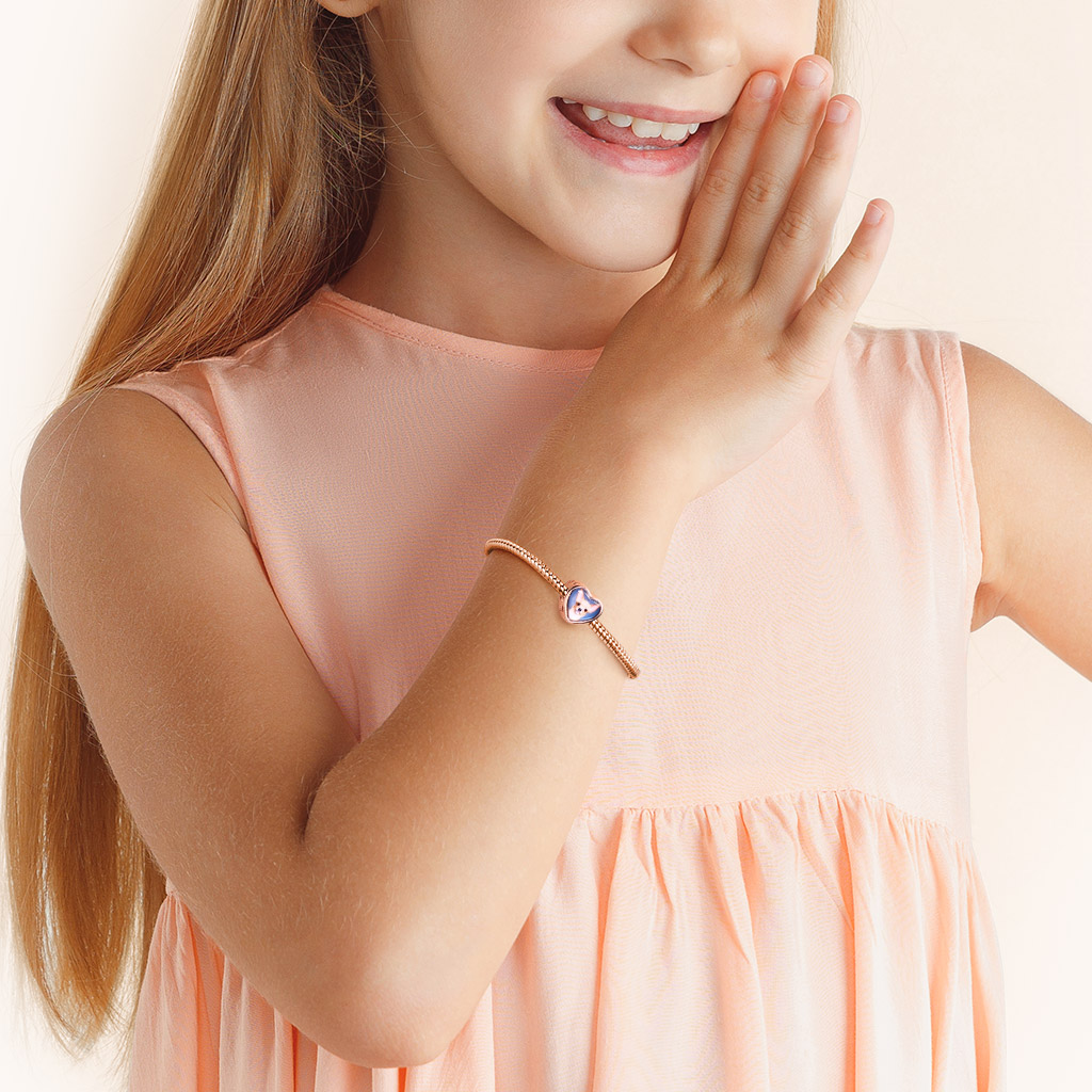 寵物爪印心形照片珠飾 image number 1