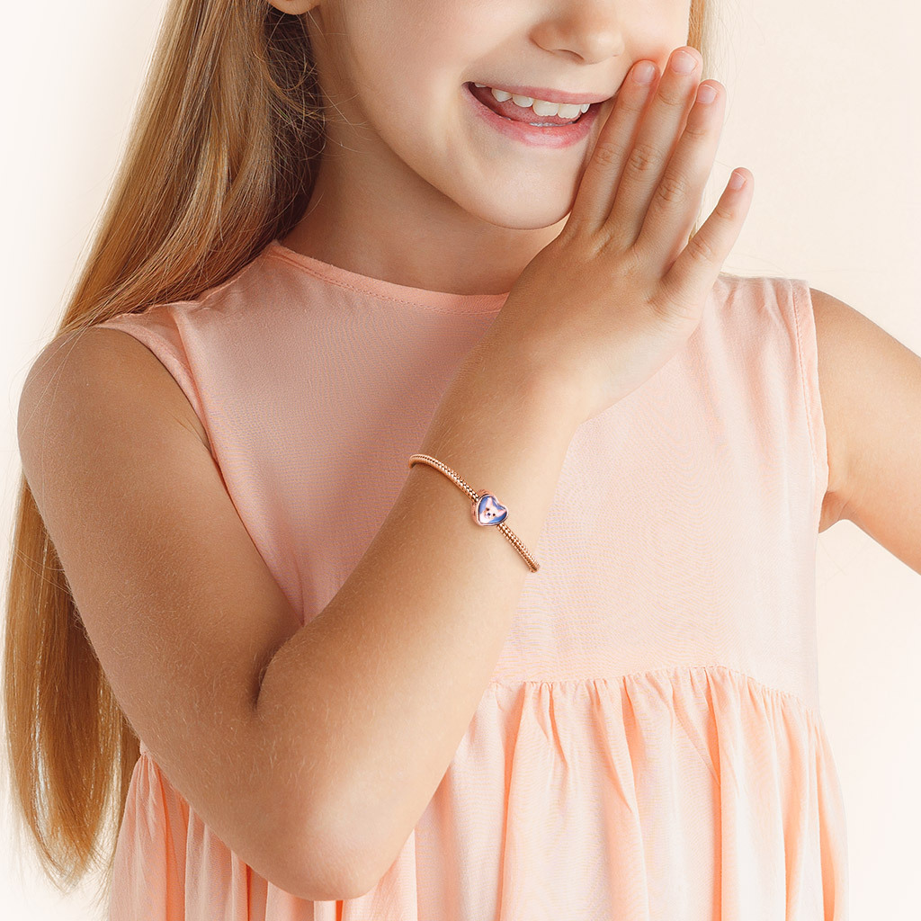 寵物爪印心形照片珠飾 image number 1