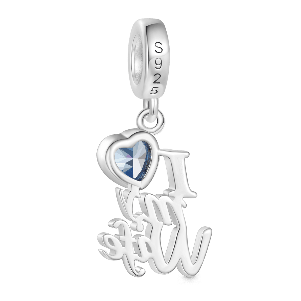 藍色心形吊墜 image number 1