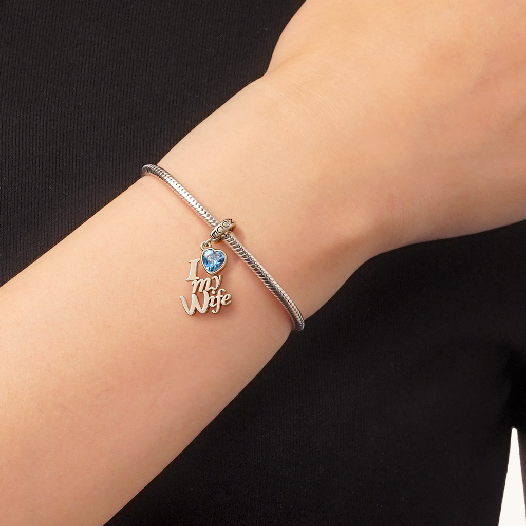 藍色心形吊墜 image number 5