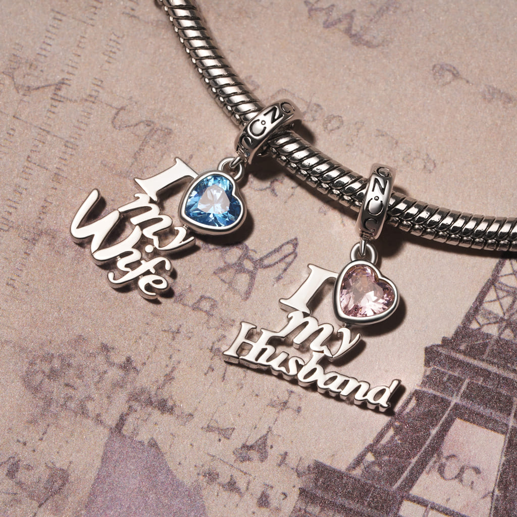 藍色心形吊墜 image number 2