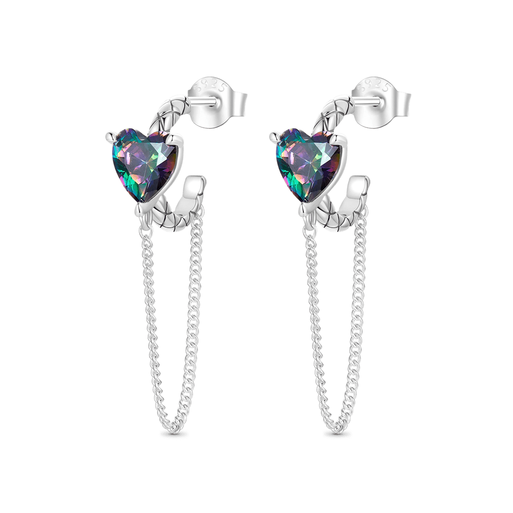 復古心形耳環 image number 0