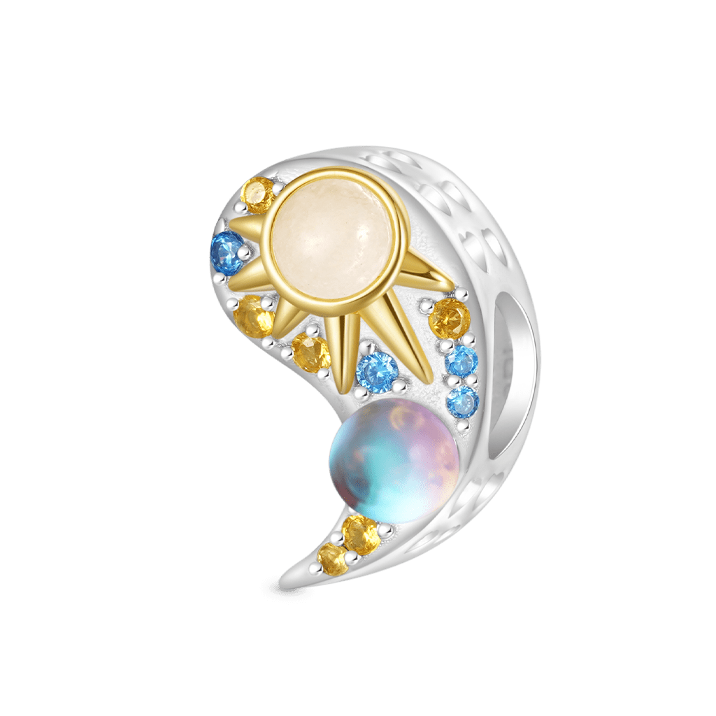 可雕刻星月太極珠飾 image number 4