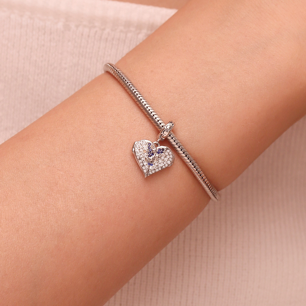 可打開心形翅膀吊墜 image number 6