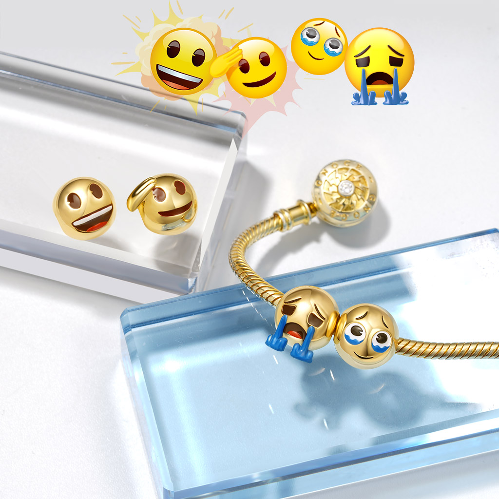 emoji喜極而泣珠飾 image number 2