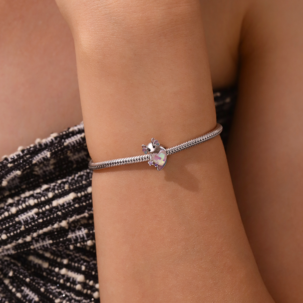 墨西哥蠑螈擁抱心形珠飾 image number 4