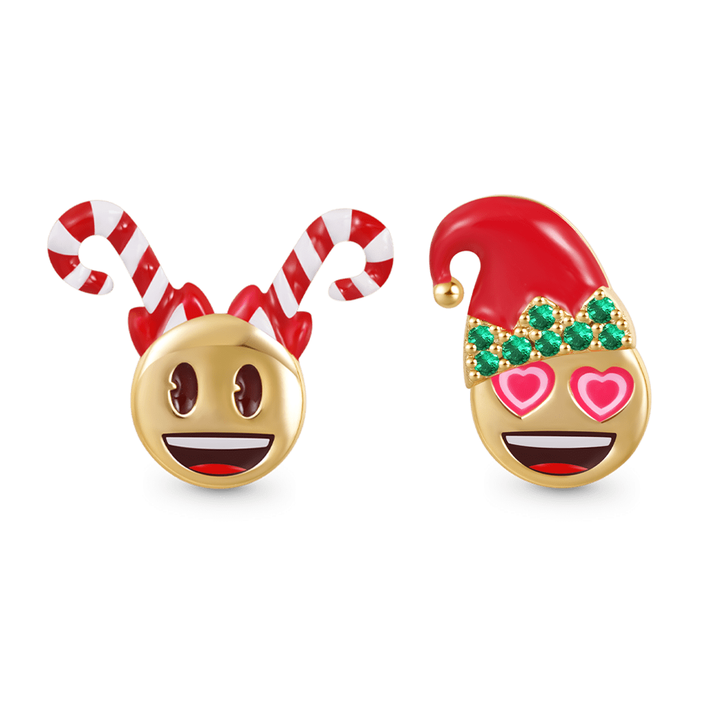 emoji笑臉愛心眼睛耳環 image number 0