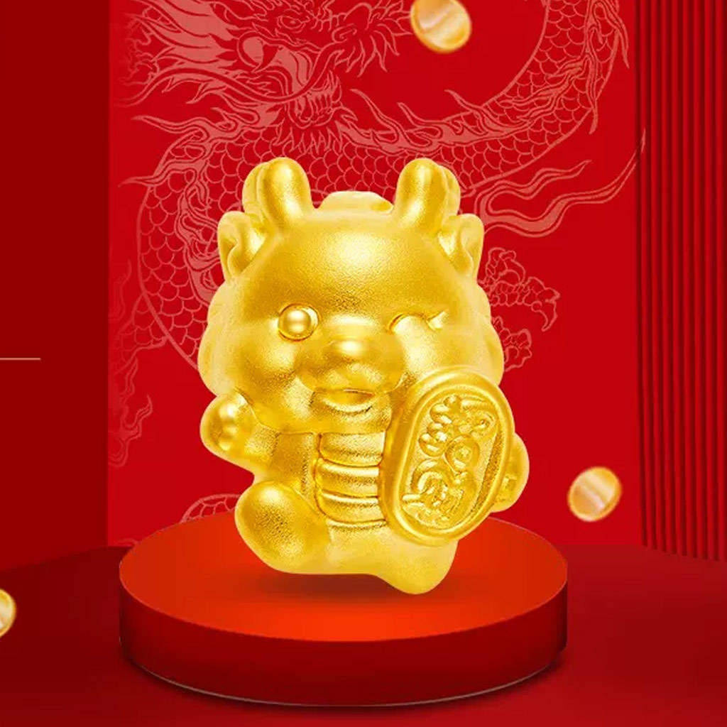 十二生肖金龍珠飾 image number 1