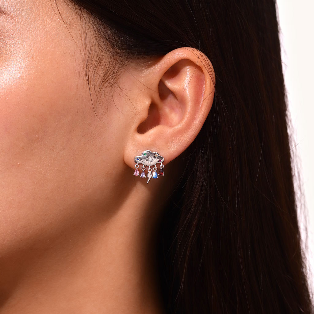 雲朵雨滴耳環 image number 4