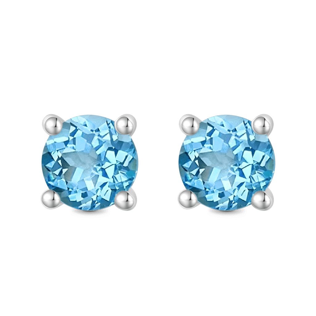 藍色托帕石耳環 image number 0