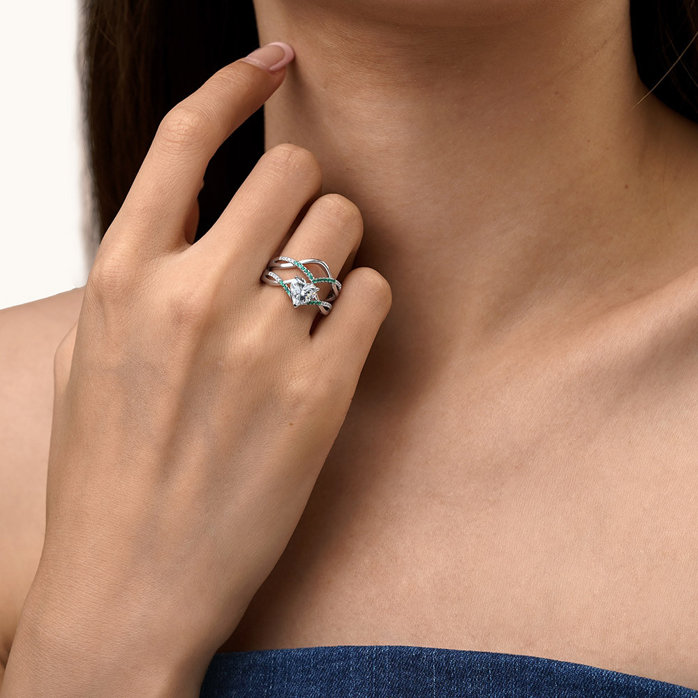 許願骨可疊戴戒指套裝 image number 3