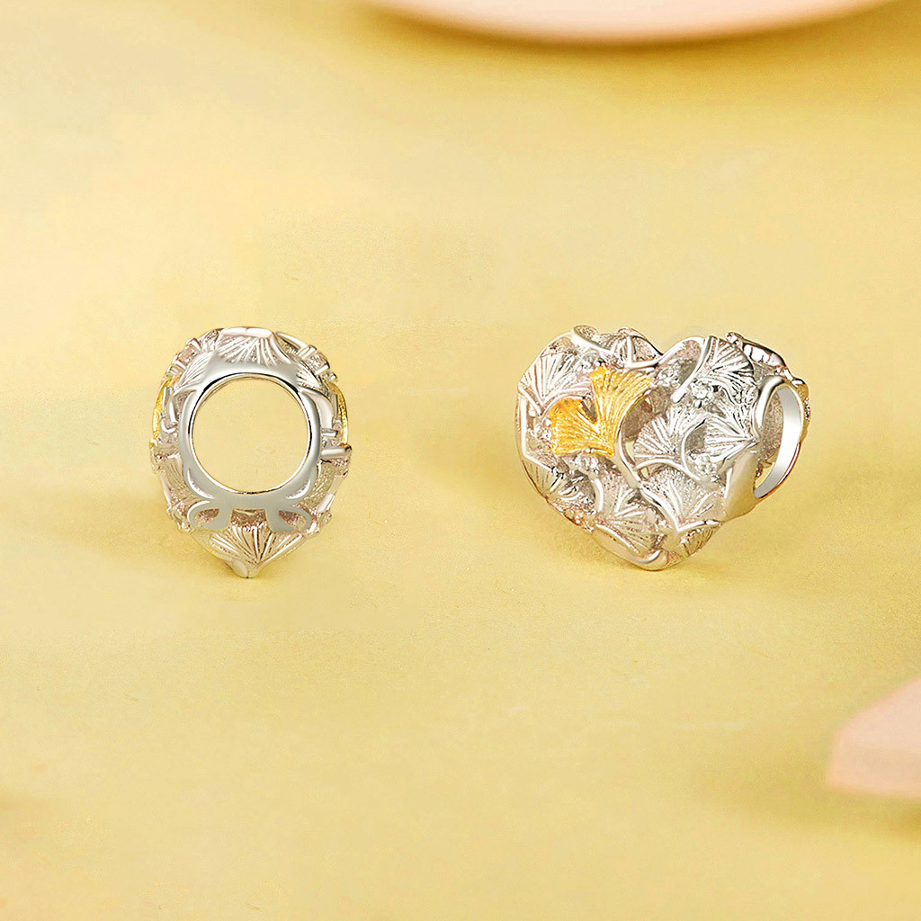 銀杏葉心形珠飾 image number 1