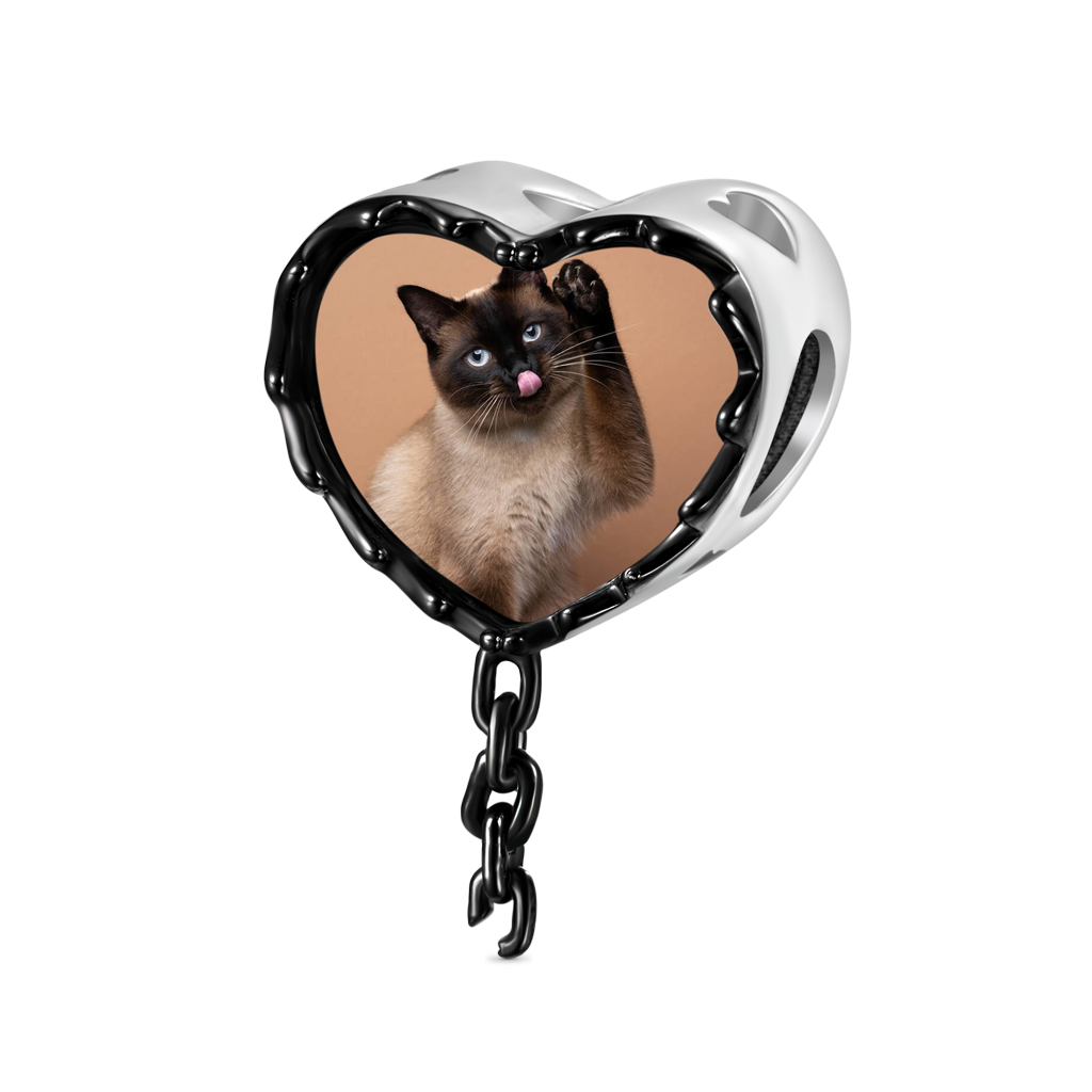 愛心捕鼠器照片珠飾 image number 2