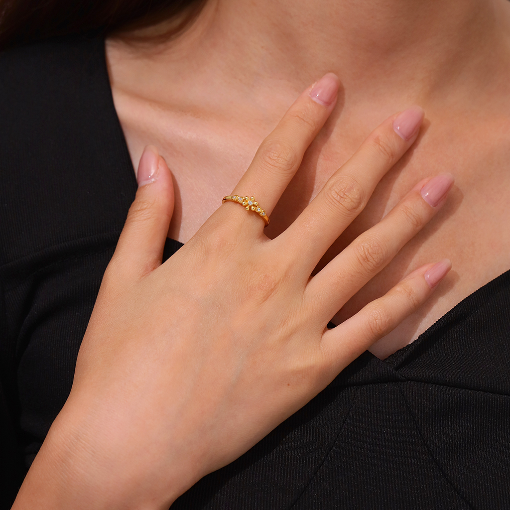 花朵愛心戒指 image number 3