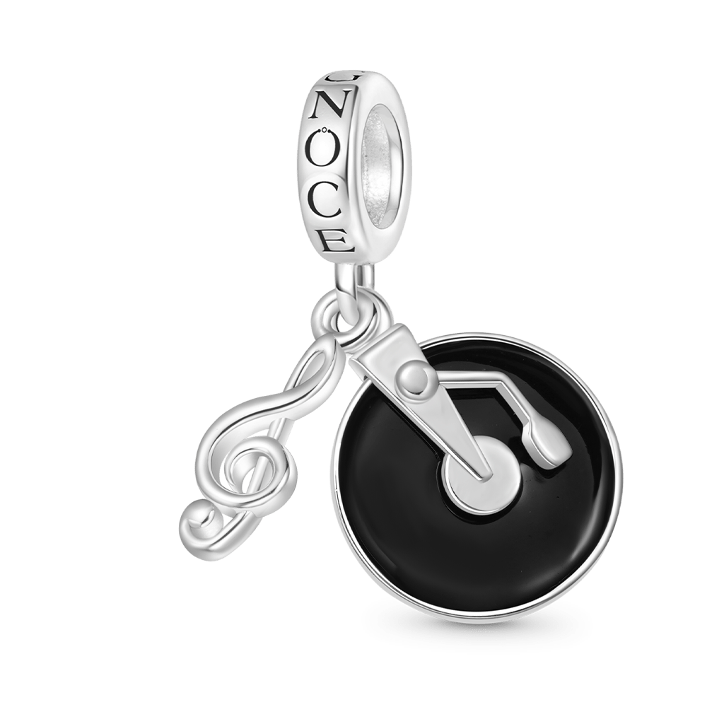 復古黑膠唱片音樂吊墜 image number 0