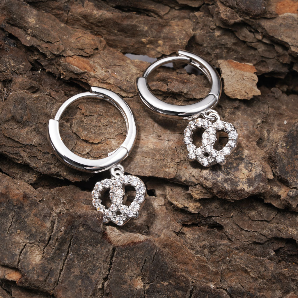 蝴蝶餅環狀耳環 image number 2