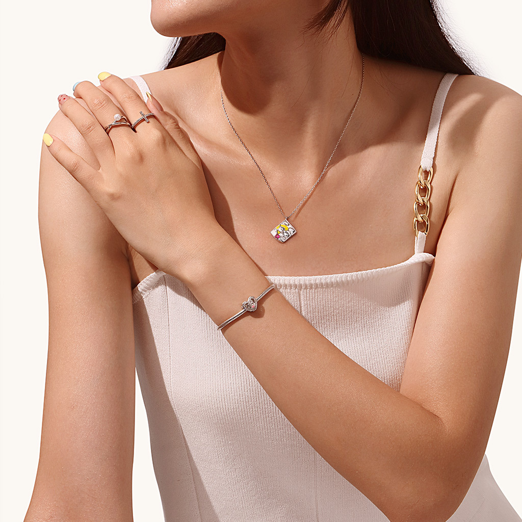 可雕刻愛情藍色小精靈項鍊 image number 4