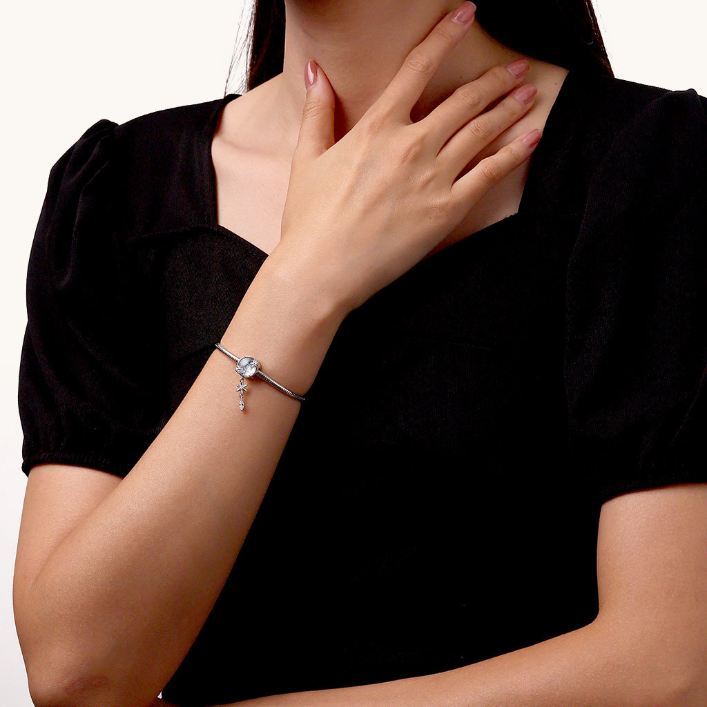 水晶雪花珠飾 image number 3