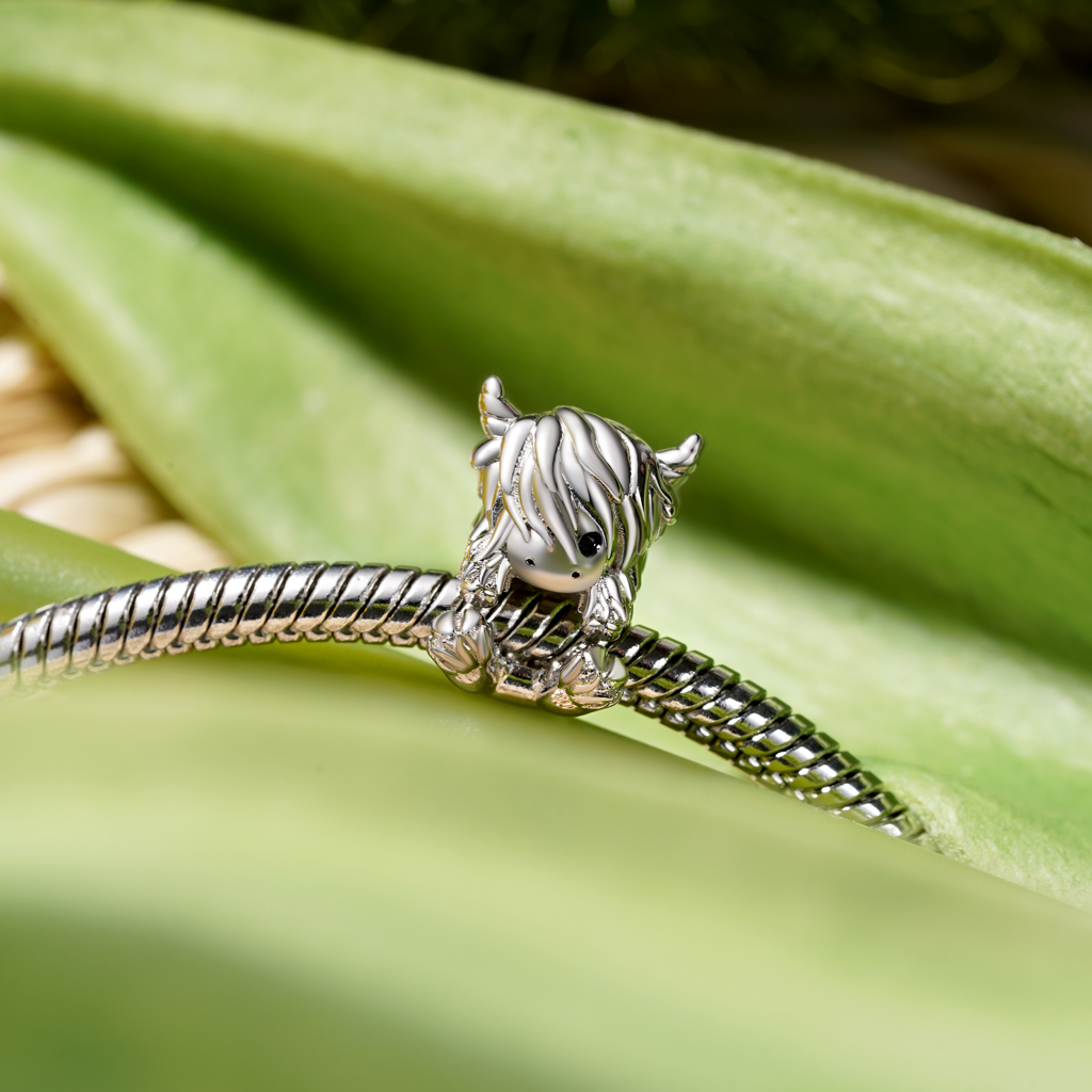 可愛蘇格蘭高地牛珠飾 image number 2