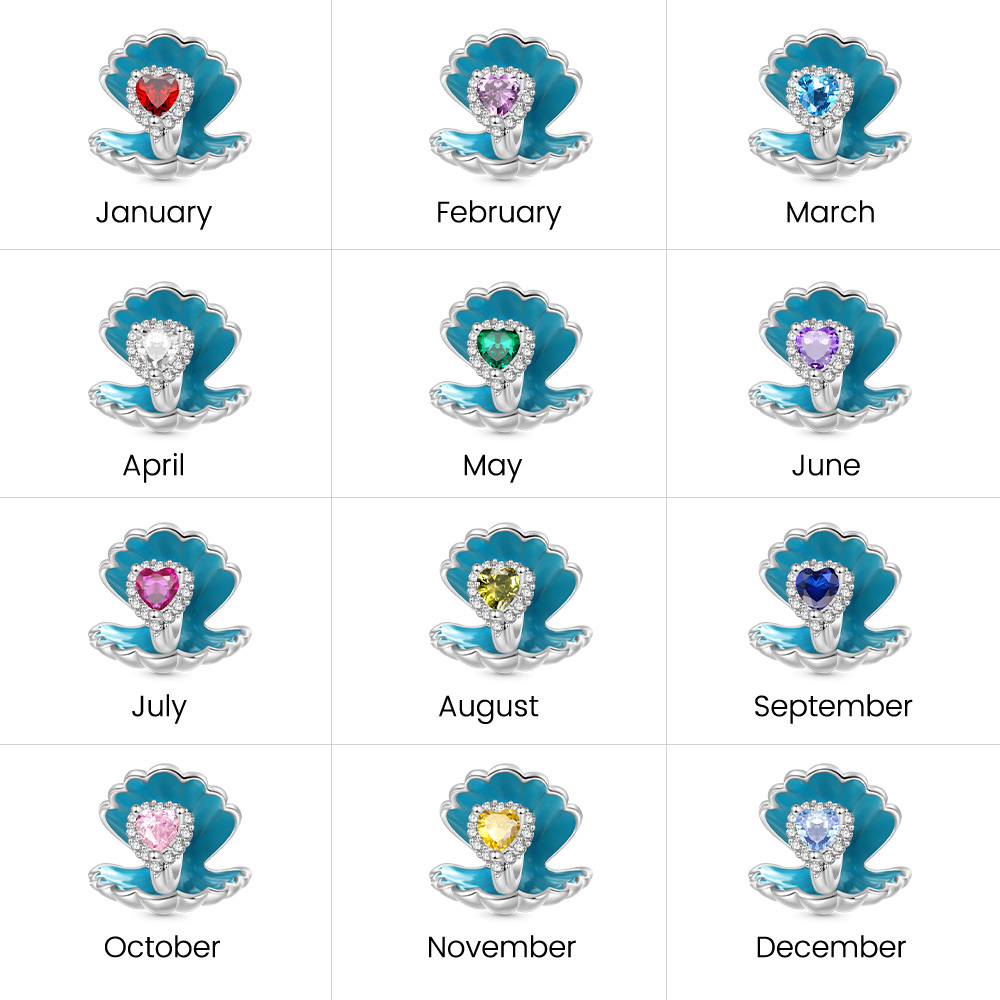 貝殼心形珠飾 image number 6