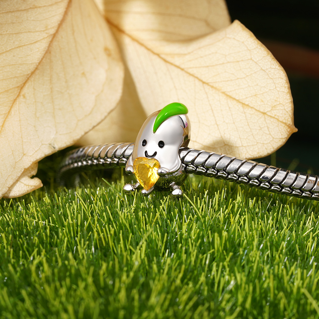 豆子擁抱心形珠飾 image number 4