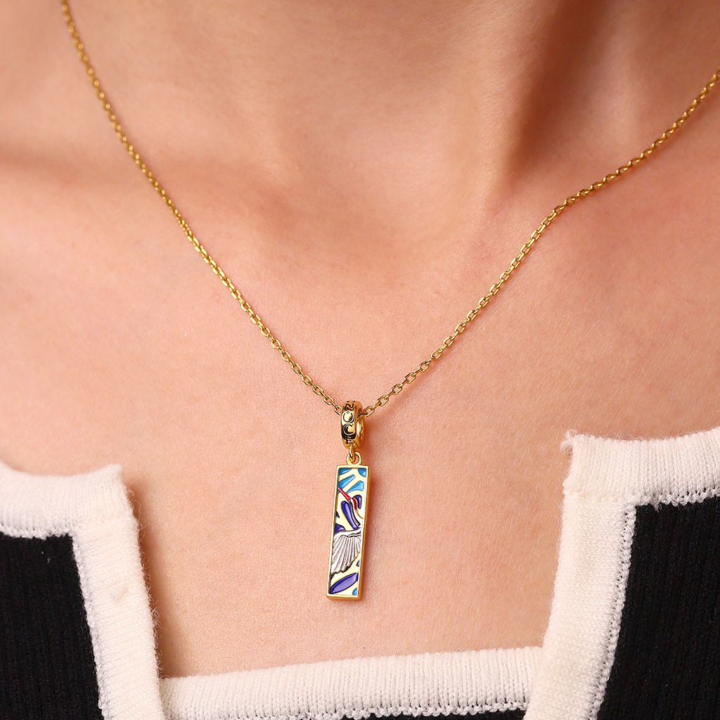 日本鶴の丸吊墜 image number 5