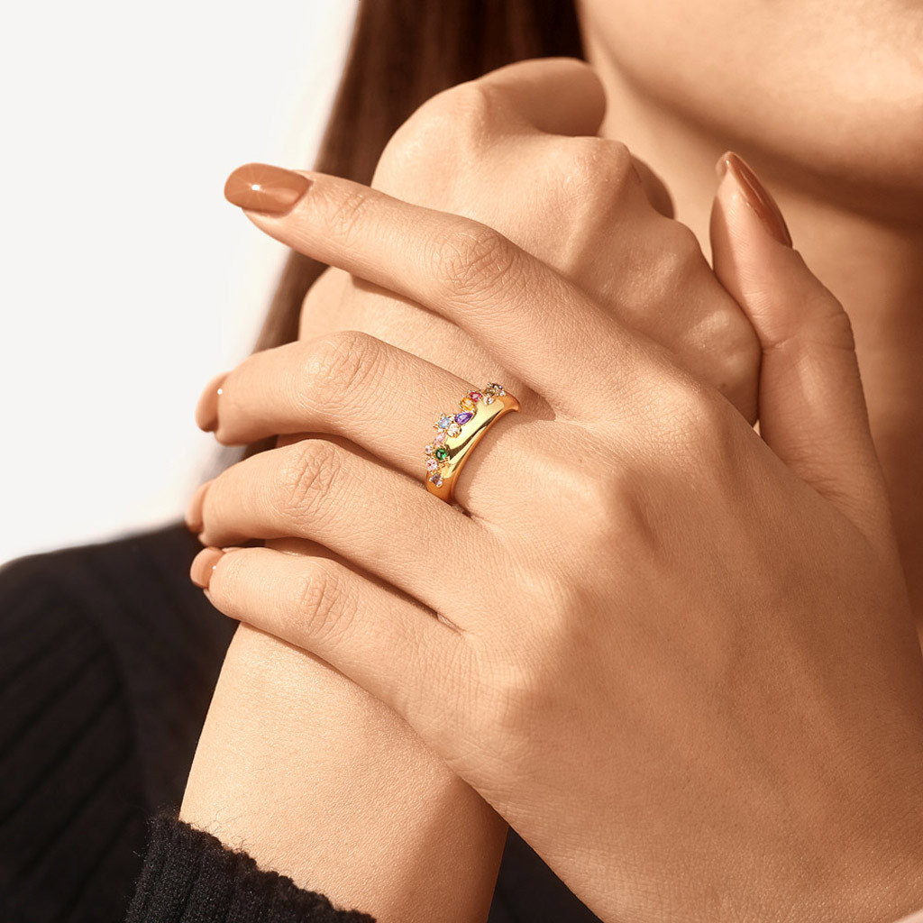 彩色混合形狀戒指 image number 4