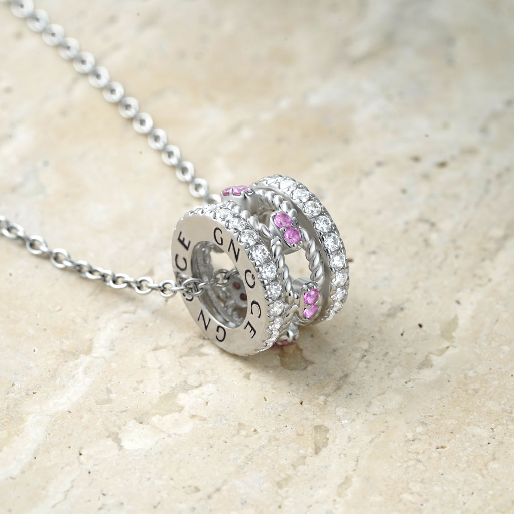 鋪鑽鎖鏈鼓型項鍊 image number 2