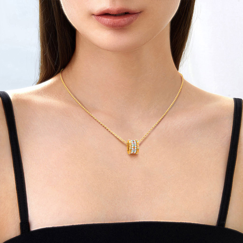 "多彩世界"鼓形項鍊 image number 3