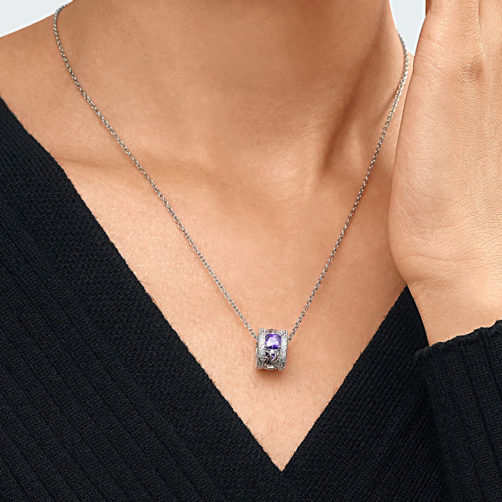 "神秘花園"鼓形項鍊 image number 2