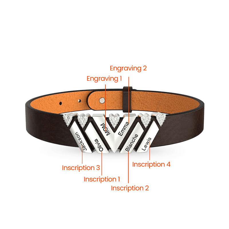 黑色龐克DIY皮革手鍊 image number 1