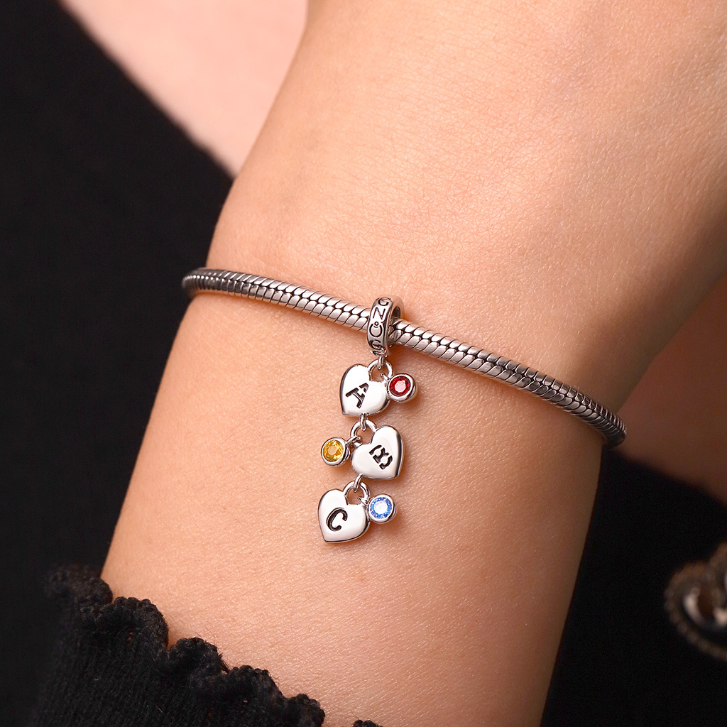 心形個性化字母吊墜 image number 6