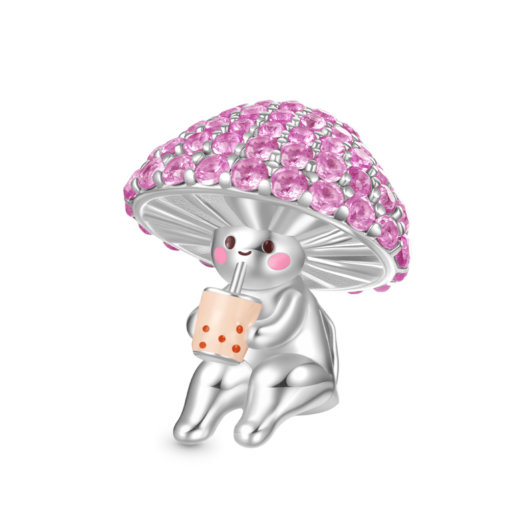 珍珠奶茶蘑菇珠飾 image number 0