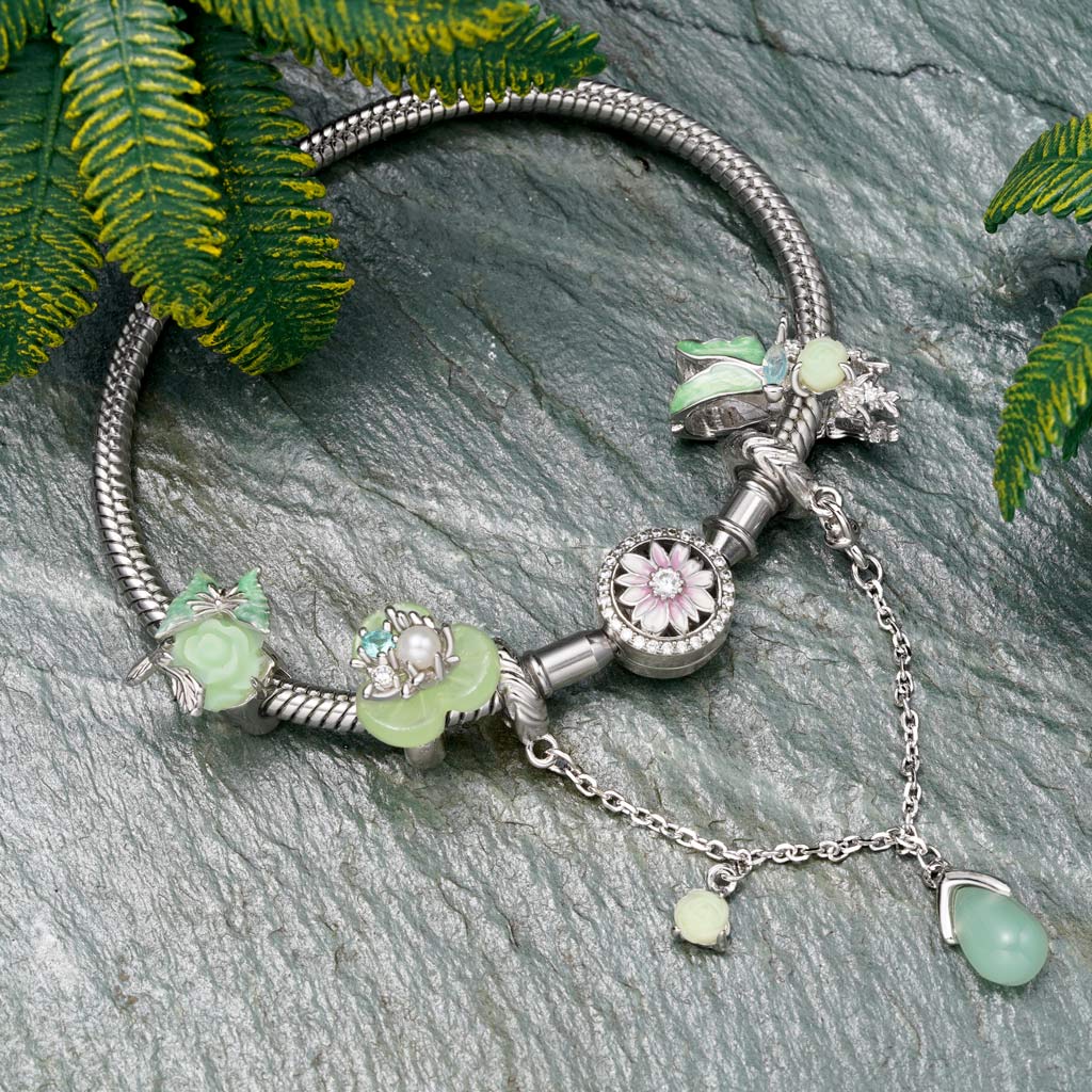 春季綠花固定珠 image number 1