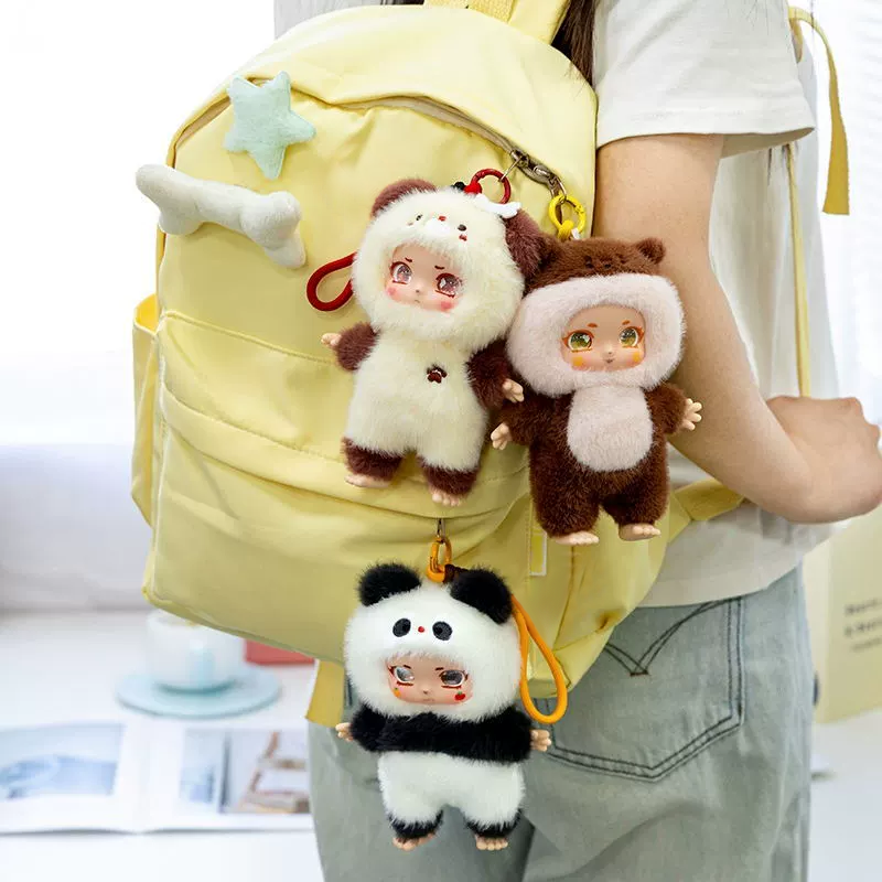 熊貓毛絨玩偶包包吊墜 image number 1