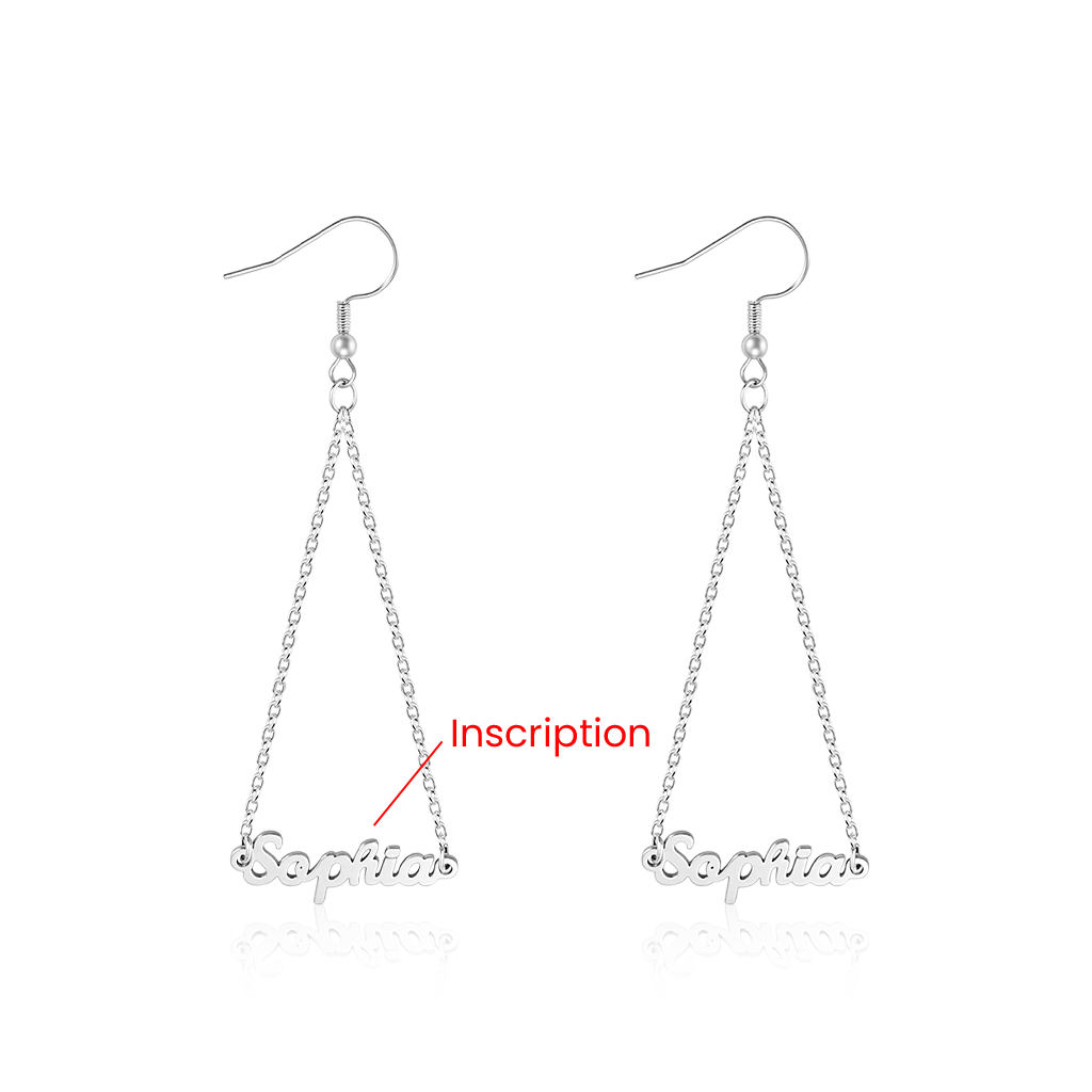個性化姓名耳環 image number 1
