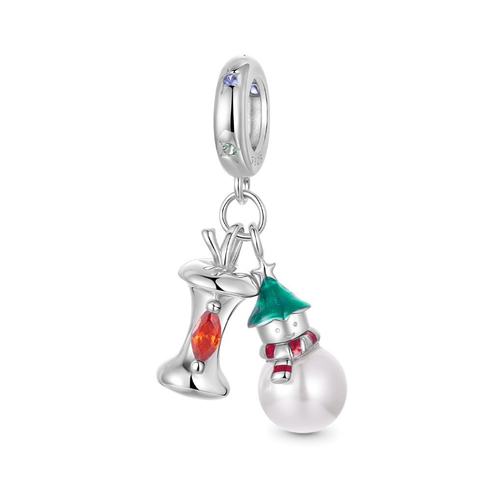 雪人蘋果吊墜 image number 0