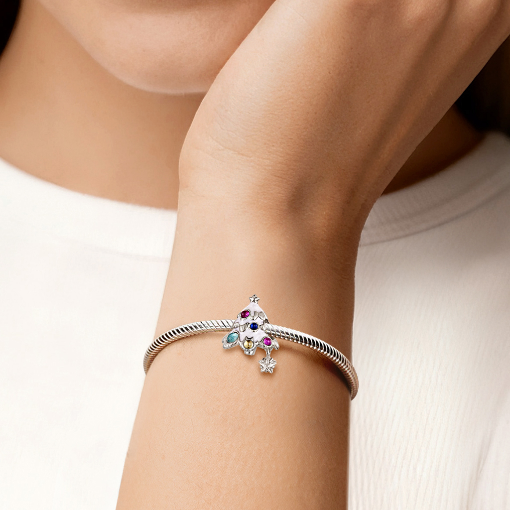 雪花聖誕樹吊飾 image number 1