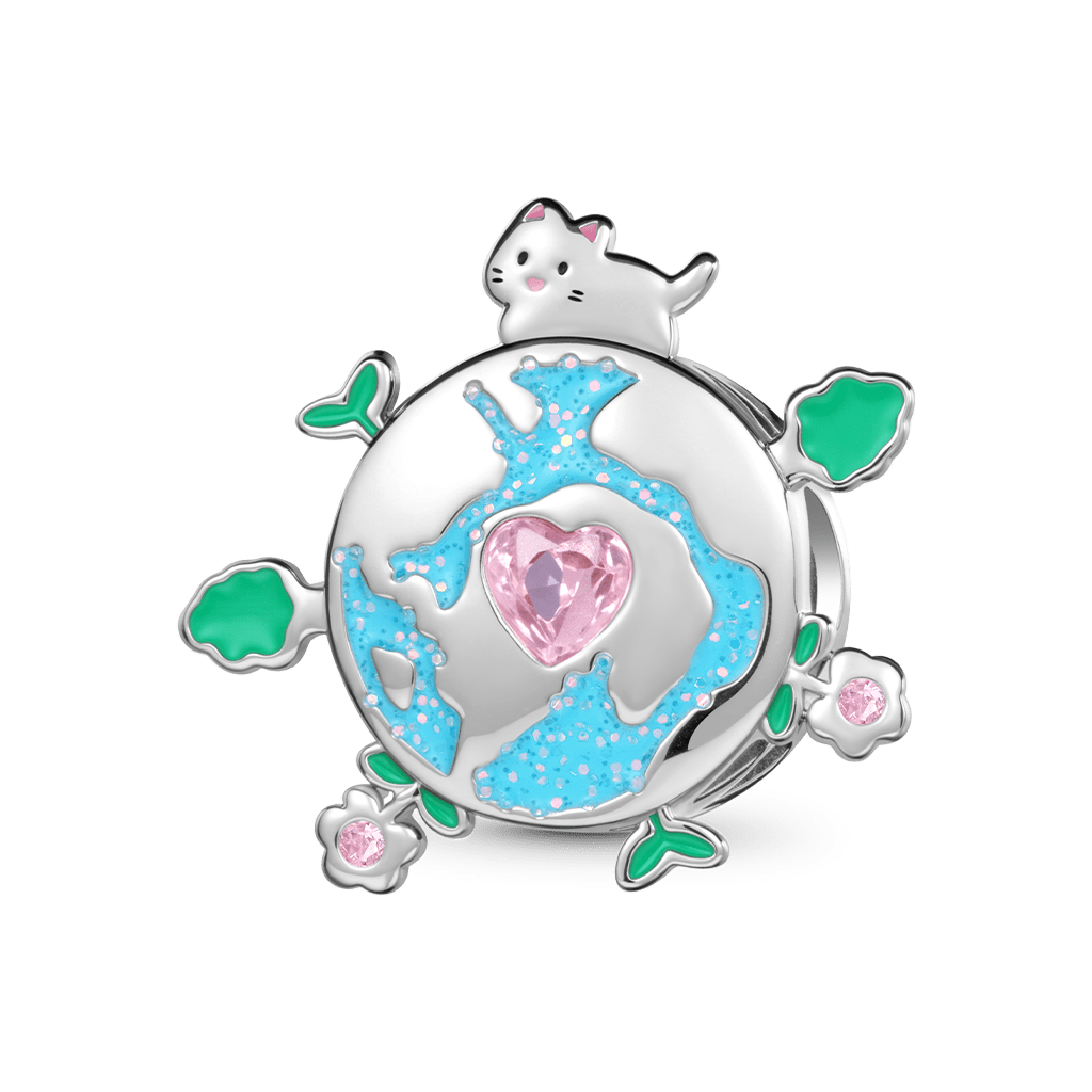 招財貓地球串飾 image number 0