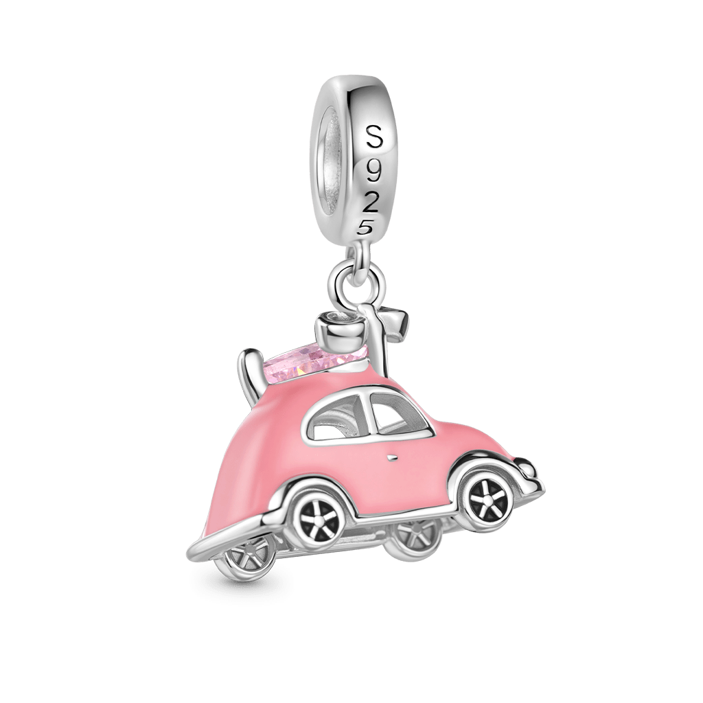 粉色小車吊墜 image number 4