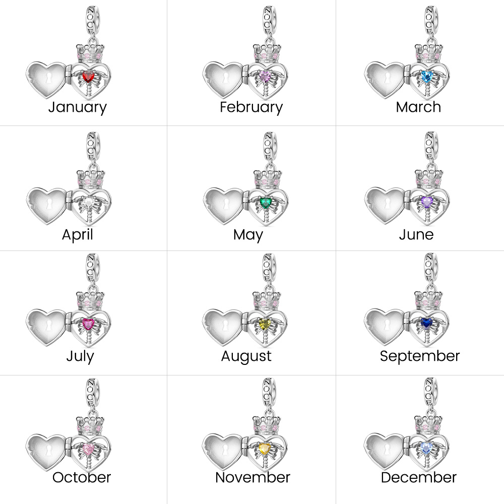 骷髏愛心鎖造型項墜 image number 5