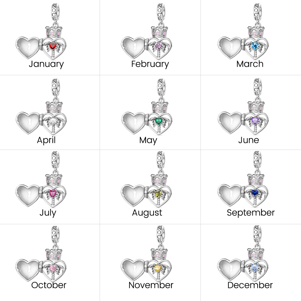 骷髏愛心鎖造型項墜 image number 5