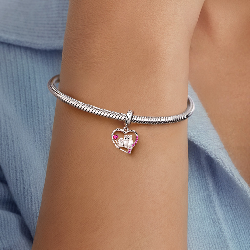 貓頭鷹與寶寶吊墜 image number 2