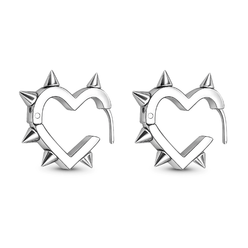 鉚釘圈形耳環 image number 0