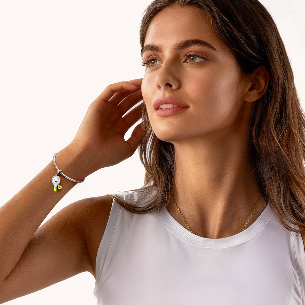 網球拍吊墜 image number 3