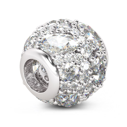 永遠與您同在純白石珠飾 image number 1