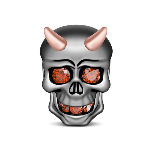 黑色小惡魔骷髏珠飾 image number 0