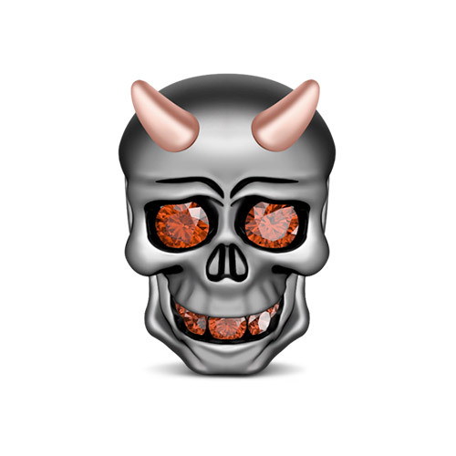 黑色小惡魔骷髏珠飾 image number 0