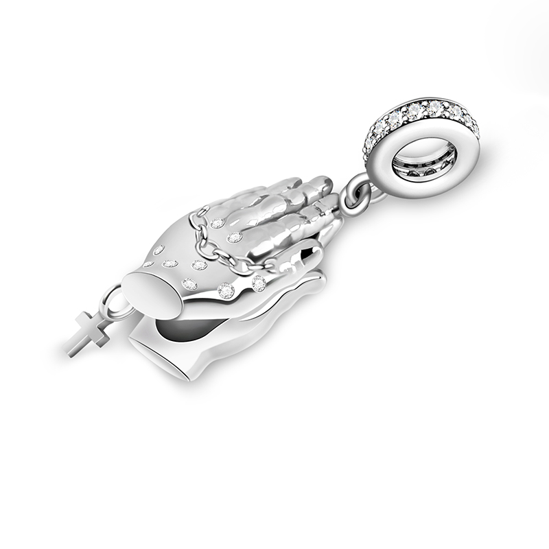 祈禱純銀珠飾 image number 1